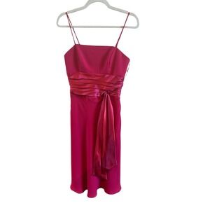NWT Dancing Queen Pink Straight Strapless Party Dress Woman's Size Small Wedding
